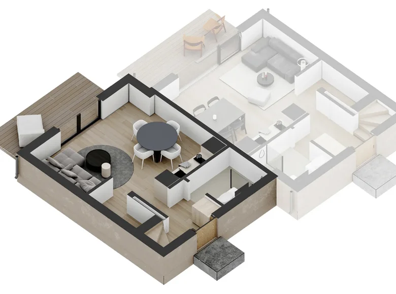 3 room apartment 58 m² Jantar, Poland