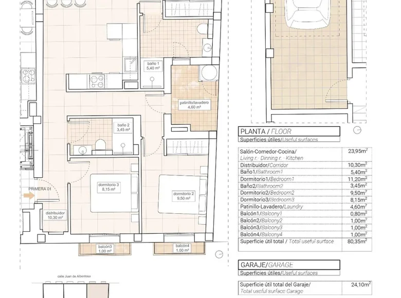 Квартира 4 комнаты  el Fondo de les Neus Hondon de las Nieves, Испания