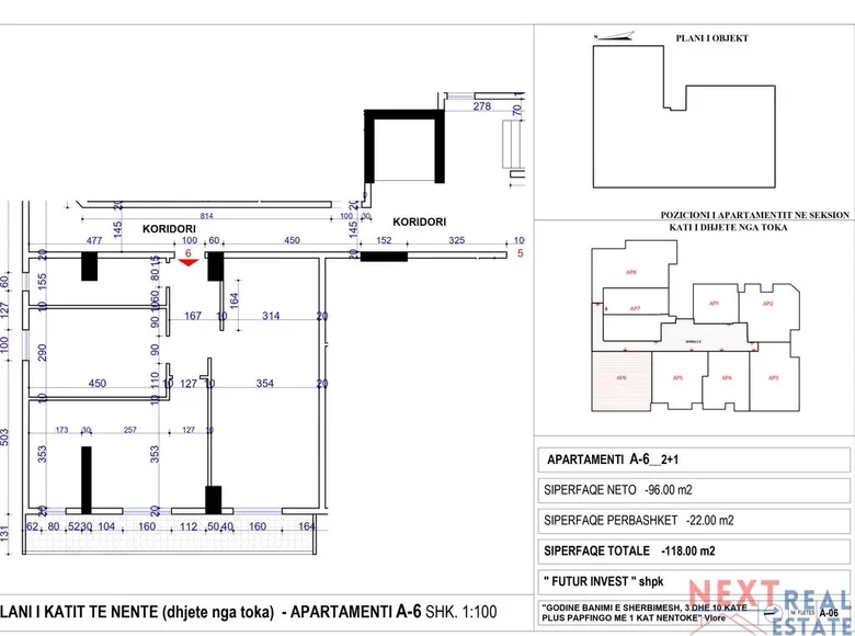 2 bedroom apartment 96 m² Bashkia Vlore, Albania