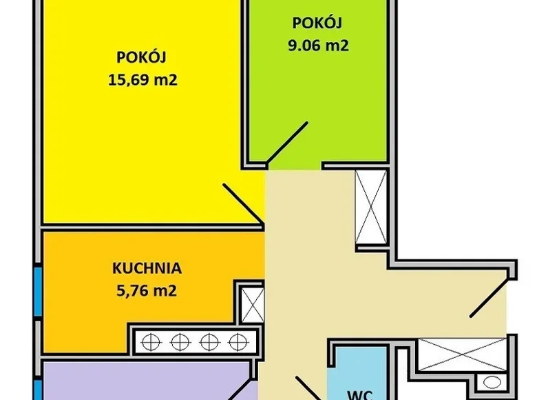 Wohnung 3 zimmer 51 m² in Warschau, Polen