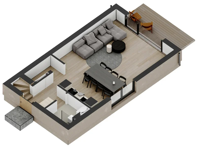 4 room apartment 70 m² Jantar, Poland