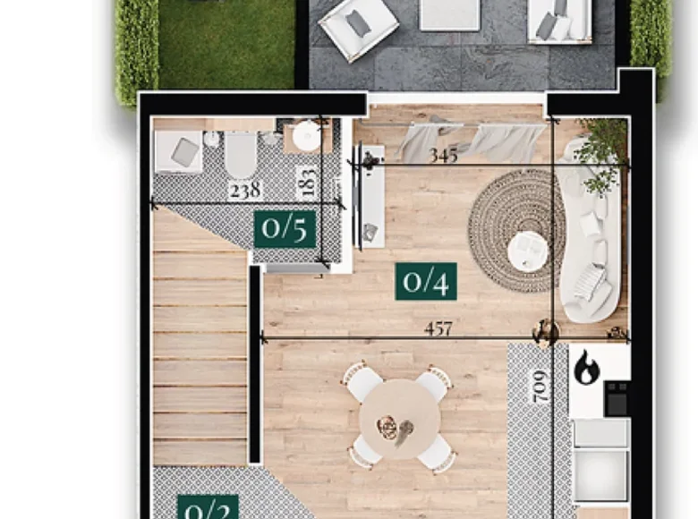 4 room apartment 96 m² Klepacze, Poland