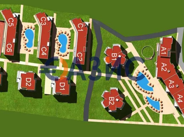Квартира 51 м² Святой Влас, Болгария