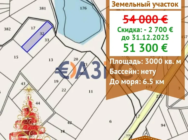 Nieruchomości komercyjne 3 000 m² Laka, Bułgaria