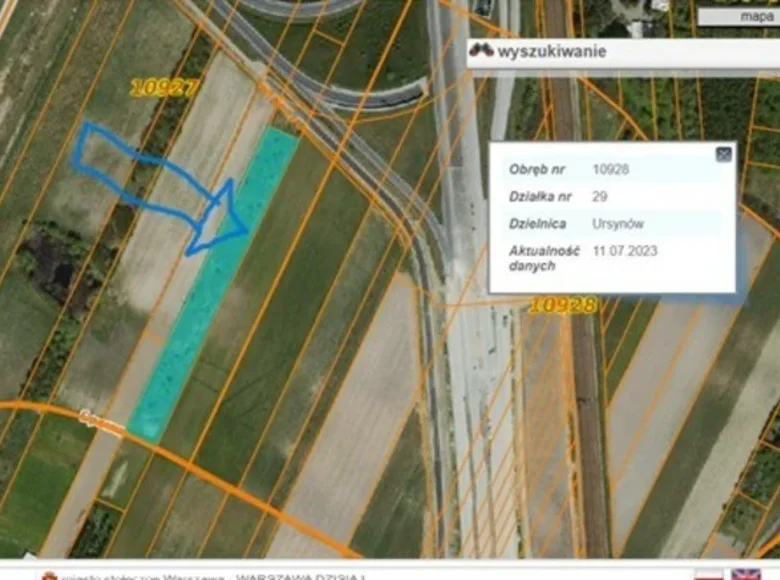 Land 1 room 8 235 m² Warsaw, Poland