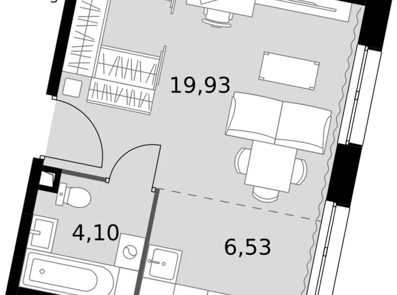 Studio 1 zimmer 31 m² Moskau, Russland
