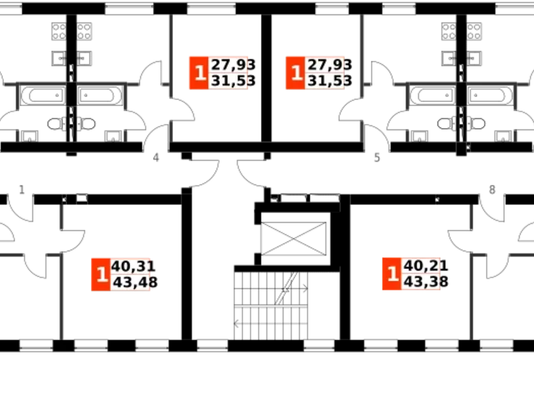 2 room apartment 58 m² Aprelevka, Russia