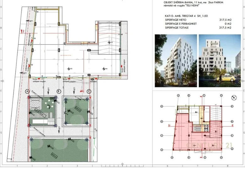Commercial property 318 m² in Tirana Municipality, Albania