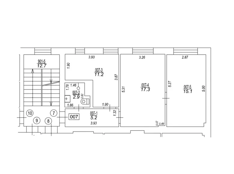 Квартира 2 комнаты 52 м² Рига, Латвия