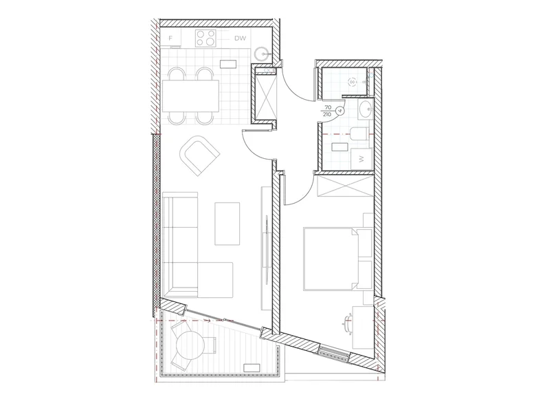 Wohnung 1 zimmer 50 m² Boreti, Montenegro