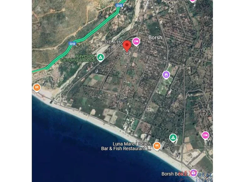 Land 652 m² Lukove, Albania