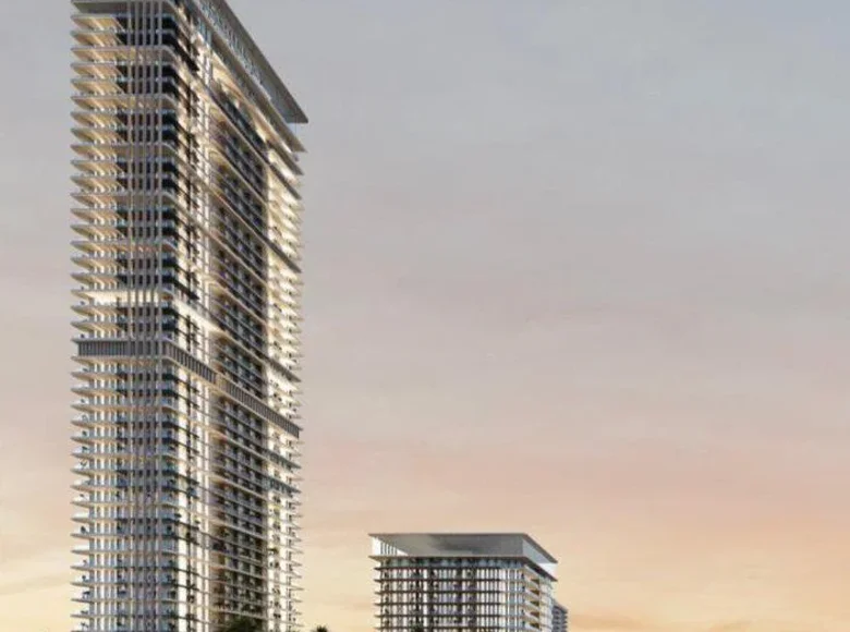 Complexe résidentiel New high-rise complex of furnished apartments Skyhills Residence 3 with a swimming pool, a business lounge and a club, JVC, Dubai, UAE