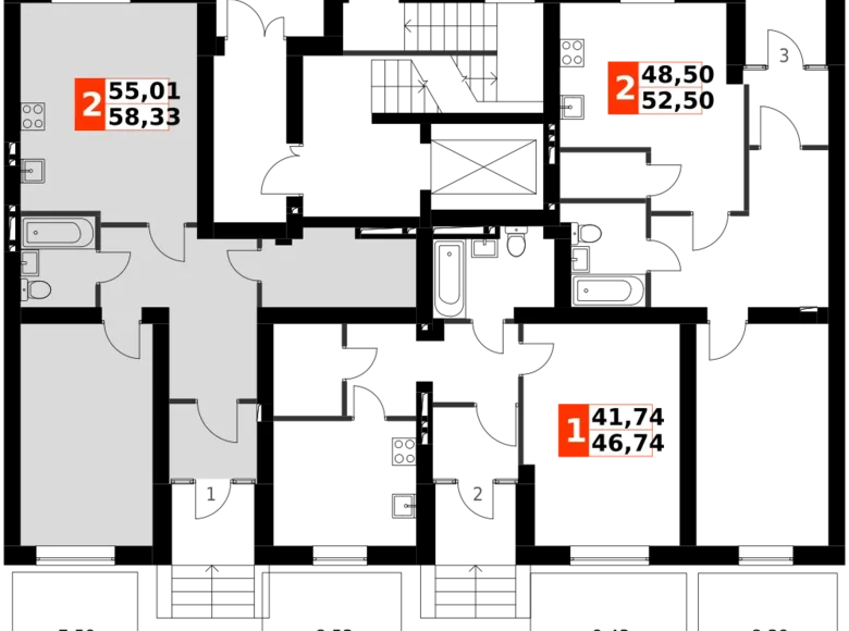 Apartamento 2 habitaciones 61 m² Aprelevka, Rusia