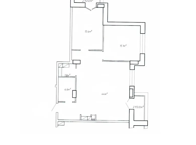 3 room apartment 85 m² Minsk, Belarus