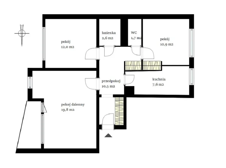 3 room apartment 65 m² Warsaw, Poland