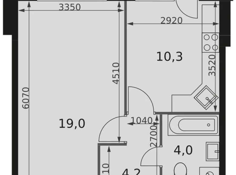 Appartement 1 chambre 39 m² Mytishchi Urban Okrug, Russie