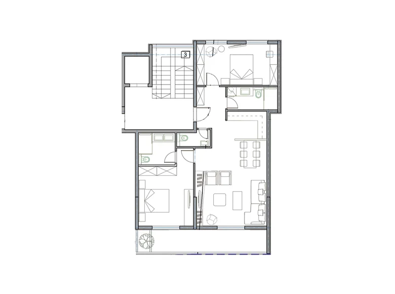 Apartamento 2 habitaciones 89 m² Budva, Montenegro