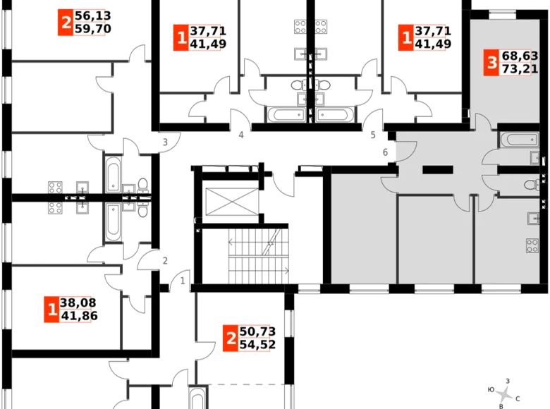 Appartement 3 chambres 73 m² Aprelevka, Russie