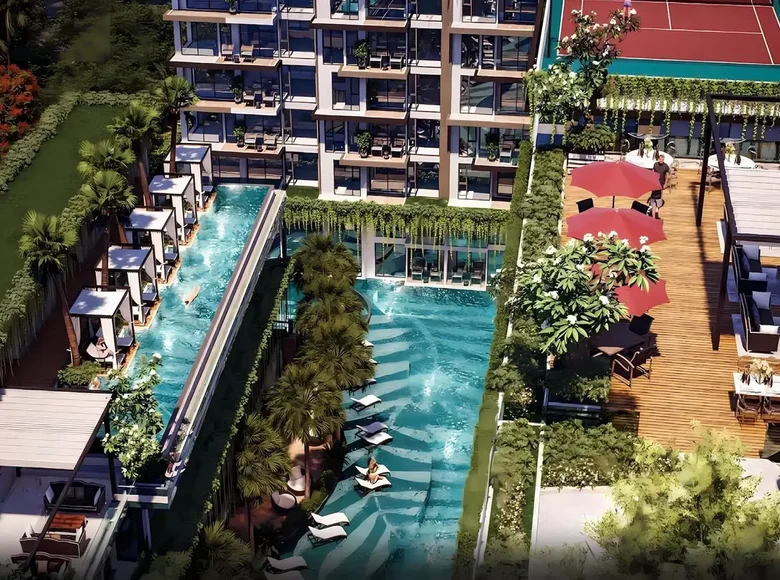 Appartement 3 chambres 63 m² Pattaya, Thaïlande