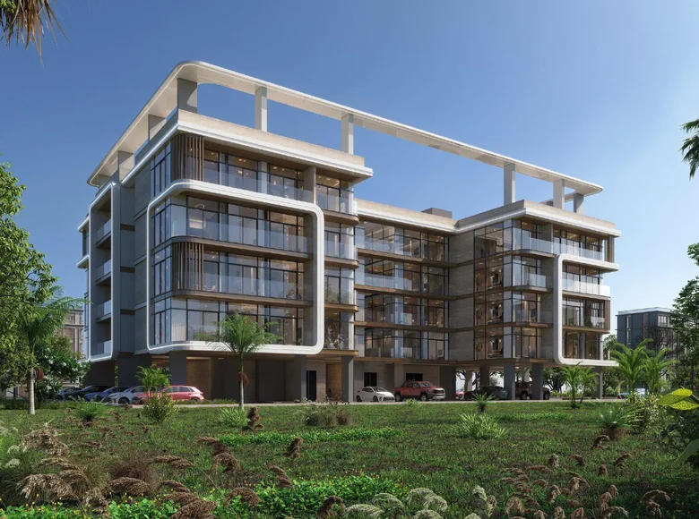 Wohnkomplex New low-rise residence One by Preston with an infinity pool and lounge areas close to Downtown Dubai, Dubai South, UAE