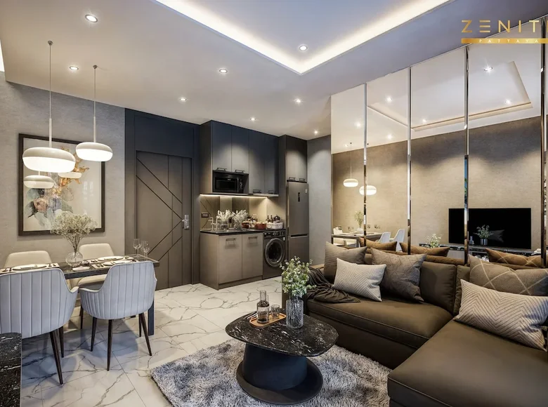 Mieszkanie 2 pokoi 60 m² Pattaya City, Tajlandia