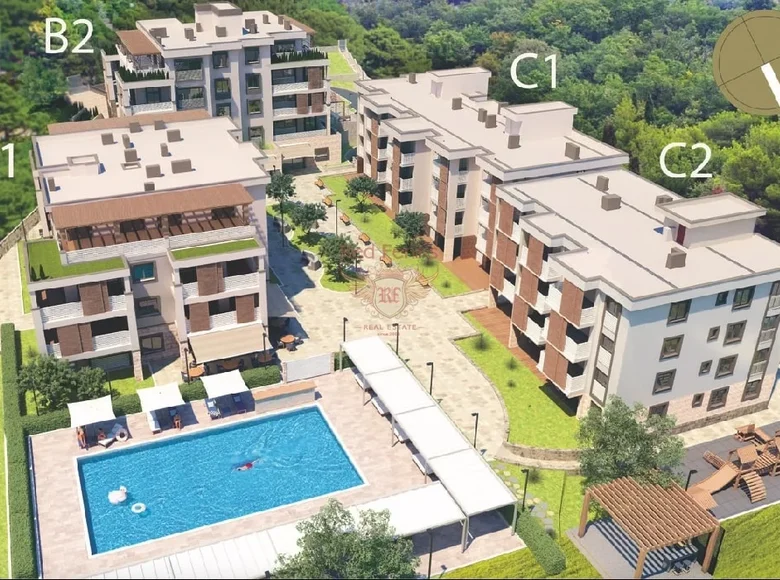 Apartamento 1 habitación 43 m² Igalo, Montenegro