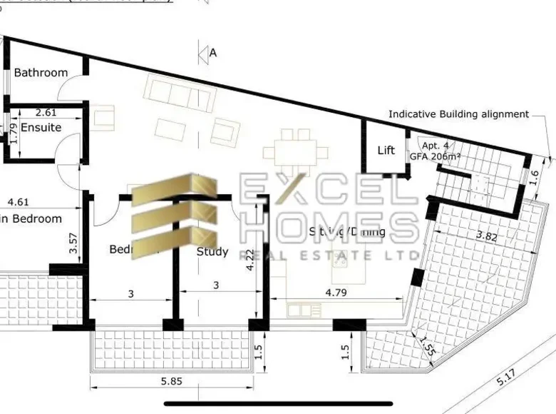 Apartamento 3 habitaciones  Kalkara, Malta