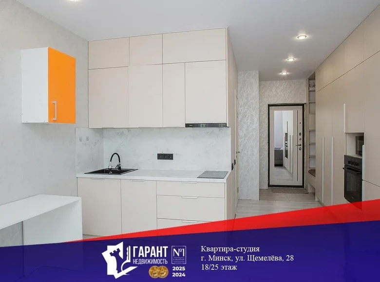 1 room apartment 26 m² Minsk, Belarus