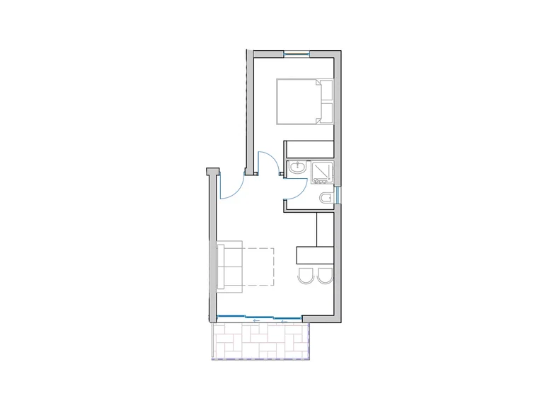 Wohnung 2 zimmer 34 m² Brčko-Distrikt, Bosnien und Herzegowina