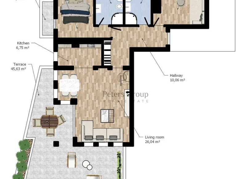 2 bedroom apartment 120 m² Đenovići, Montenegro