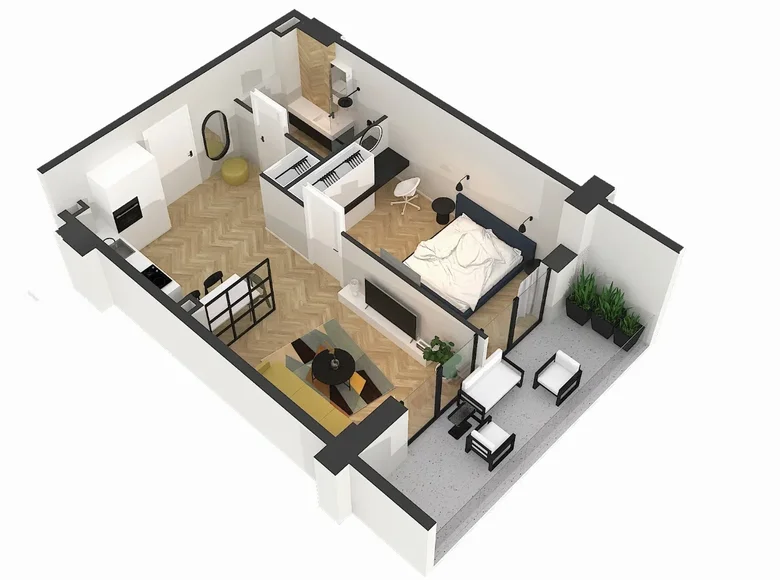 Квартира 2 комнаты 54 м² Батуми, Грузия