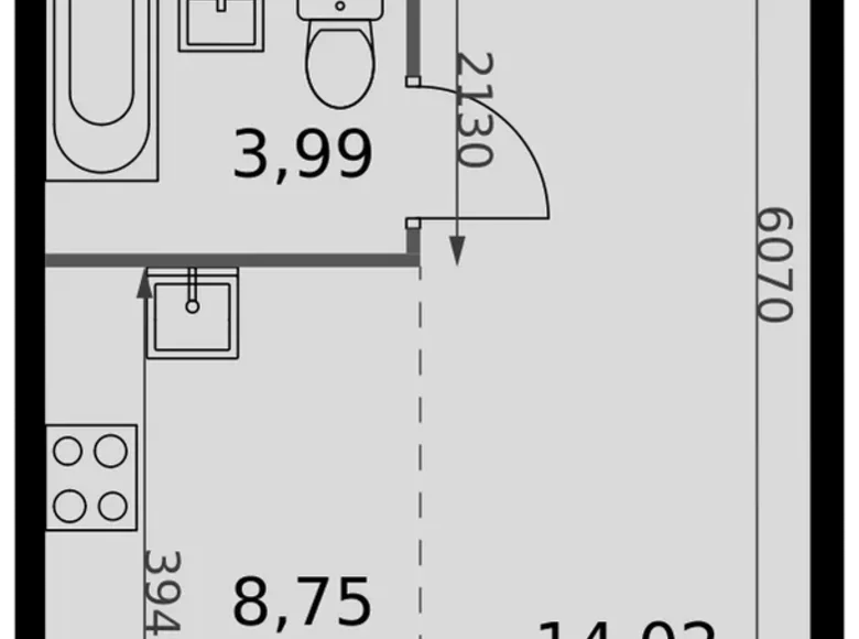 Studio 1 chambre 27 m² Moscou, Russie
