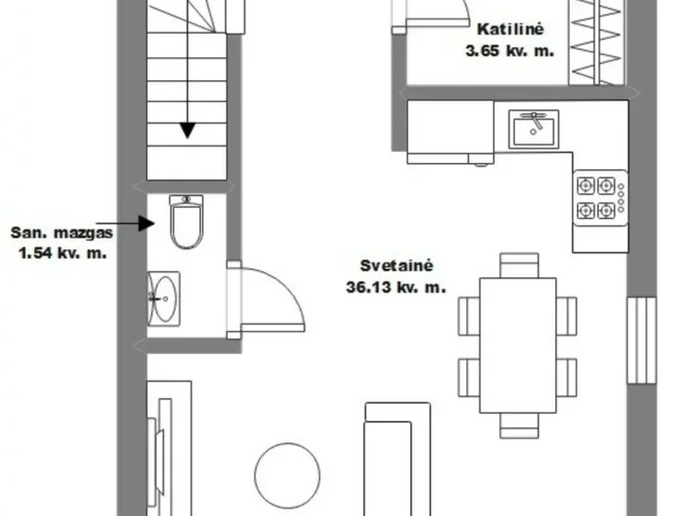Maison 77 m² Salos, Lituanie