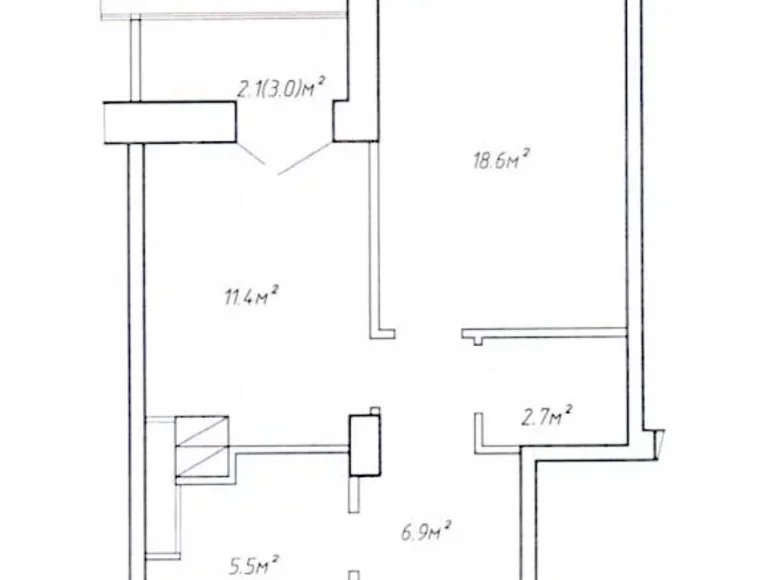 Appartement 1 chambre 47 m² Minsk, Bélarus