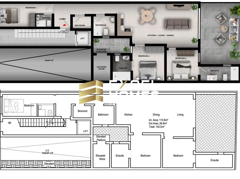 Apartamento 3 habitaciones  Pieta, Malta