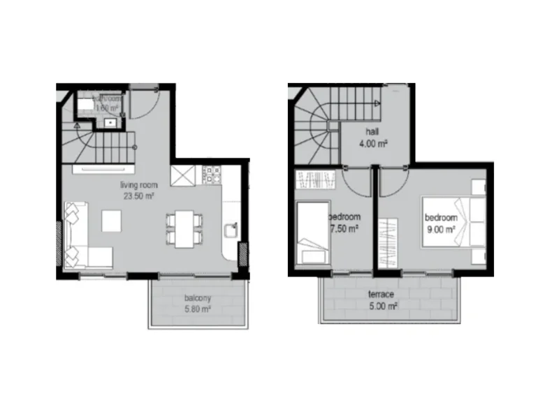 2 room apartment 86 m² Alanya, Turkey