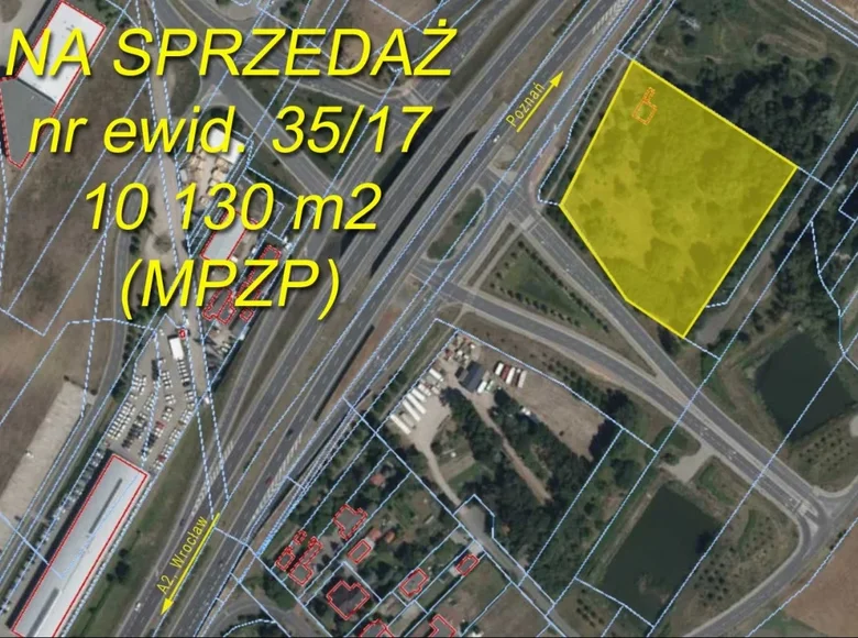 Parcelas 10 130 m² Poznan, Polonia