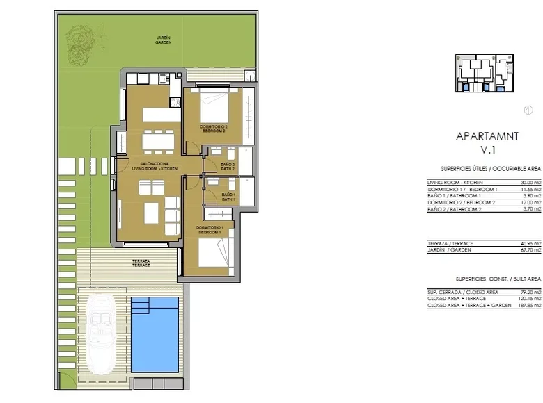 Mieszkanie 2 pokoi 79 m² Pilar de la Horadada, Hiszpania