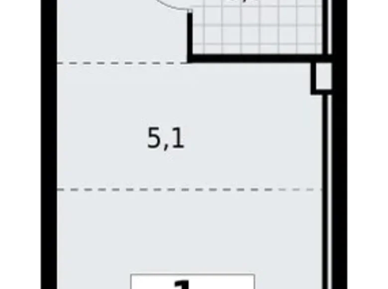 Квартира 1 комната 24 м² Красное Село, Россия