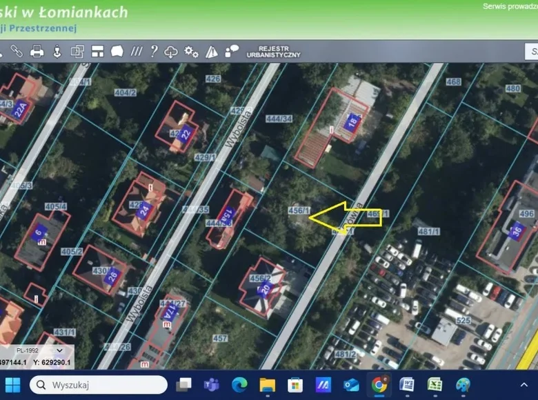 Land 1 room 607 m² Lomianki, Poland
