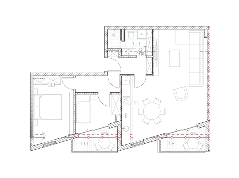 Apartamento 2 habitaciones 79 m² Boreti, Montenegro
