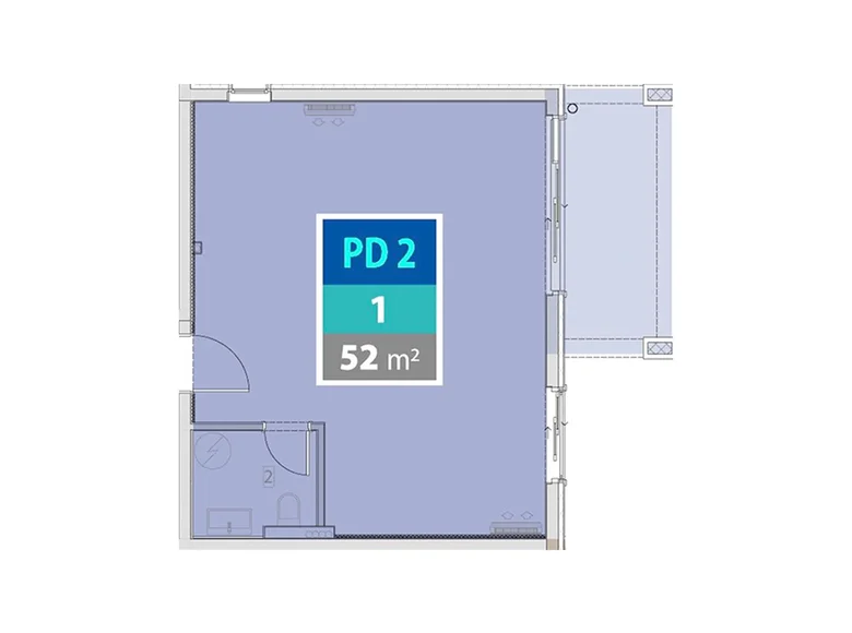 Apartamento 1 habitación 43 m² Provodina, Montenegro