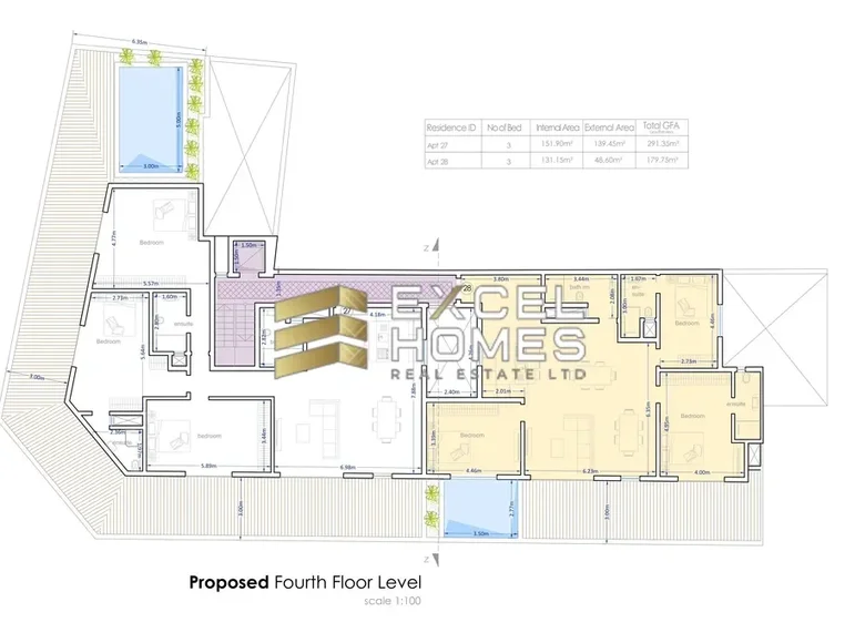 Penthouse 3 pokoi  Ghajnsielem, Malta