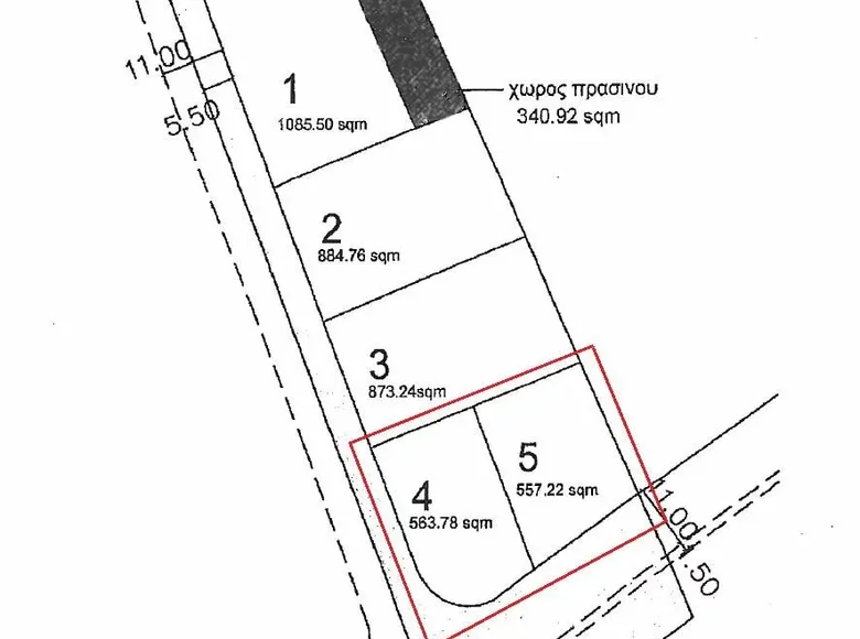 Parcelas  Ypsonas Municipality, Chipre