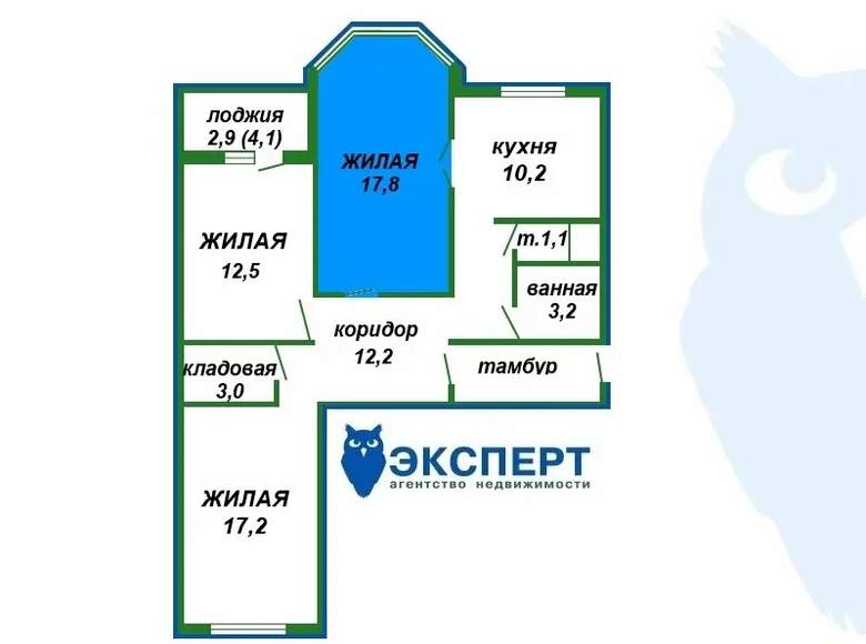 Wohnung 77 m² Minsk, Belarus