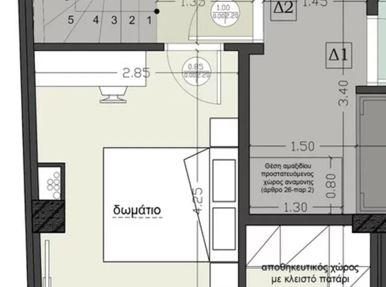 Appartement 1 chambre 77 m² Municipality of Thessaloniki, Grèce
