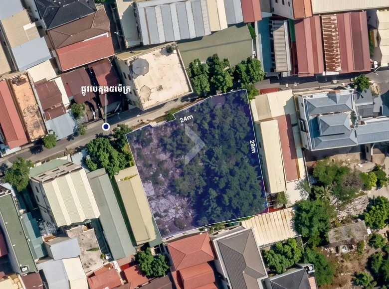 Parcelas 696 m² en Sangkat Chak Angrae Leu, Camboya