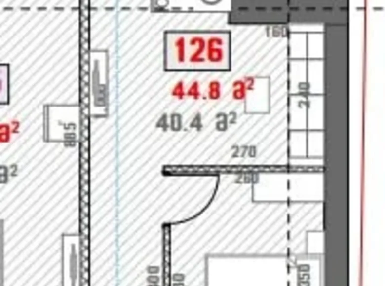 Mieszkanie 2 pokoi 45 m² Batumi, Gruzja
