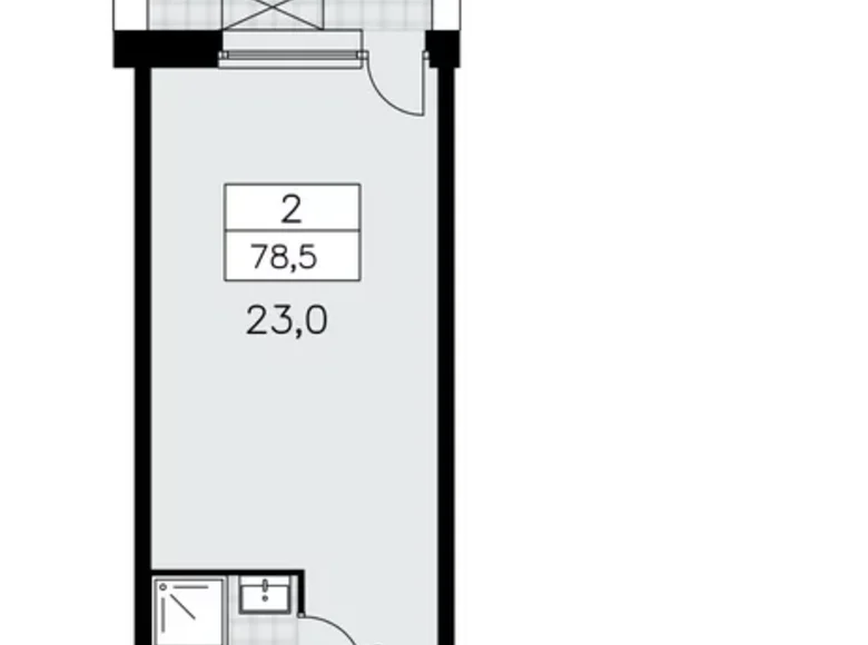 Apartamento 2 habitaciones 79 m² Kommunarka, Rusia