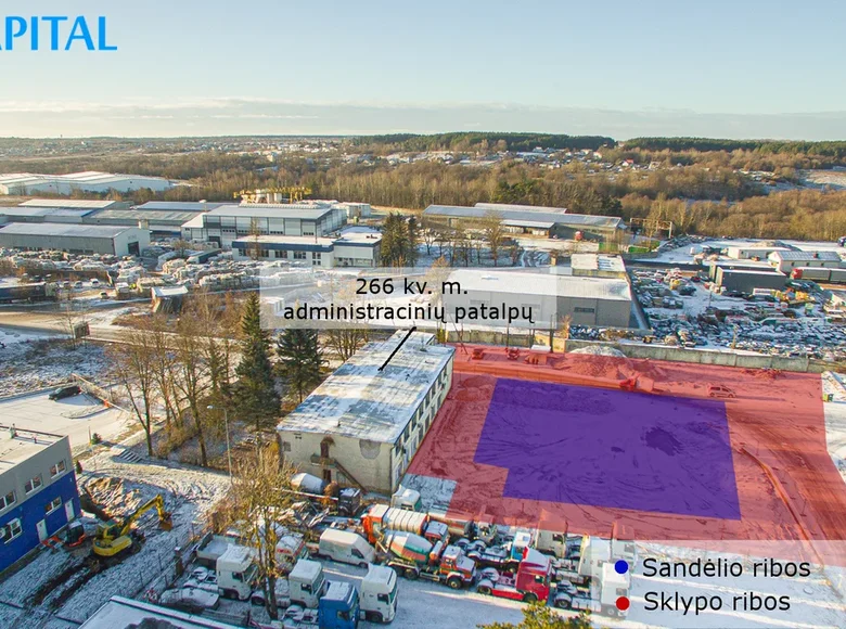 Propriété commerciale 1 121 m² à Vilnius, Lituanie